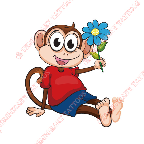 Monkey Customize Temporary Tattoos Stickers NO.8646